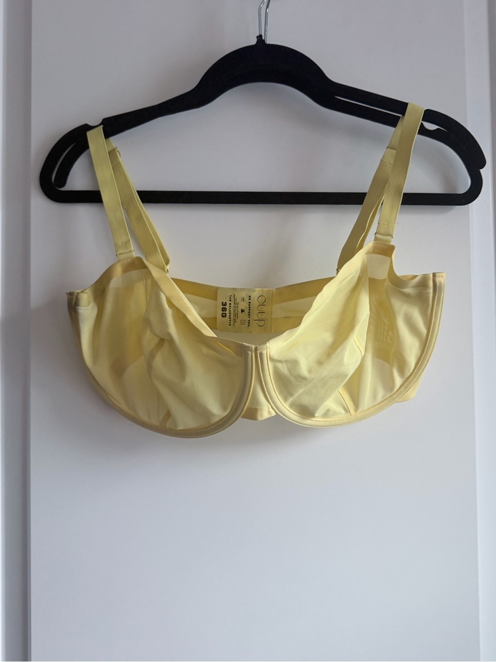 CUUP 36G Balconette Bra in Citrine
